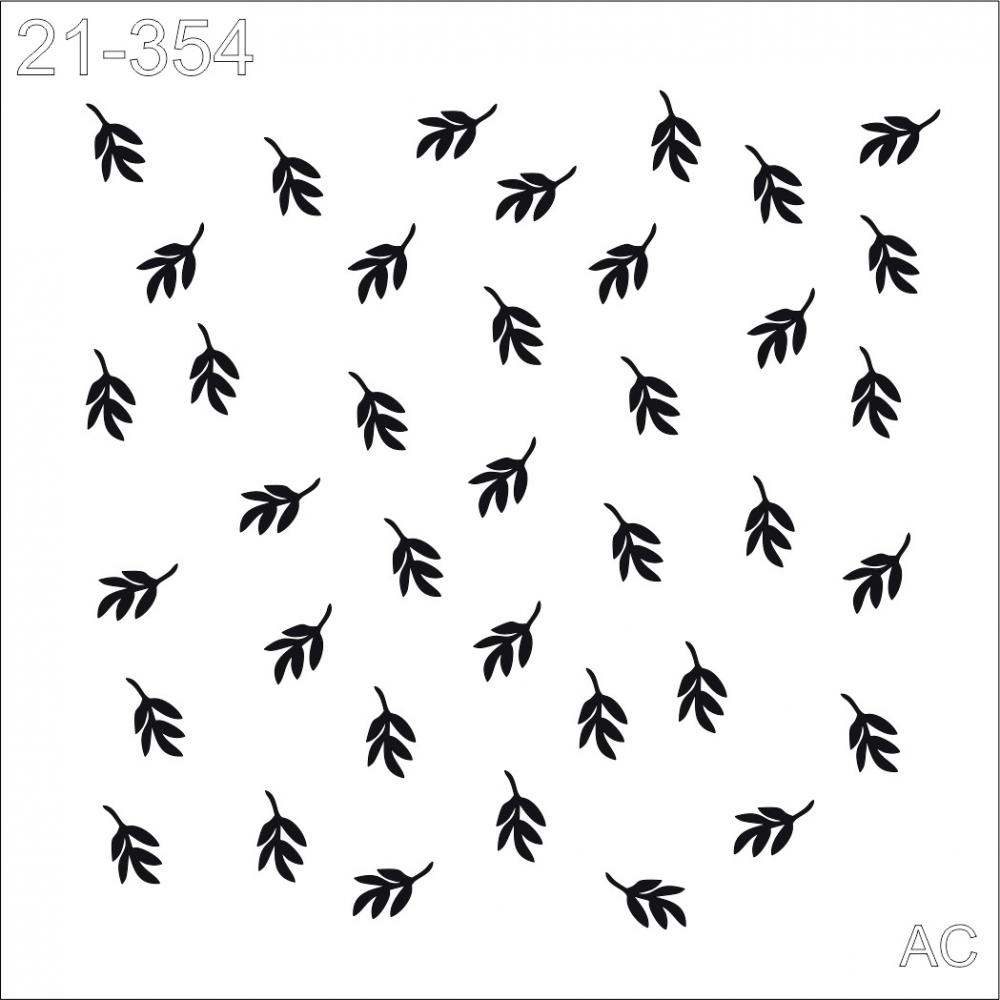 Stencil Estamparia Folhas-21-354