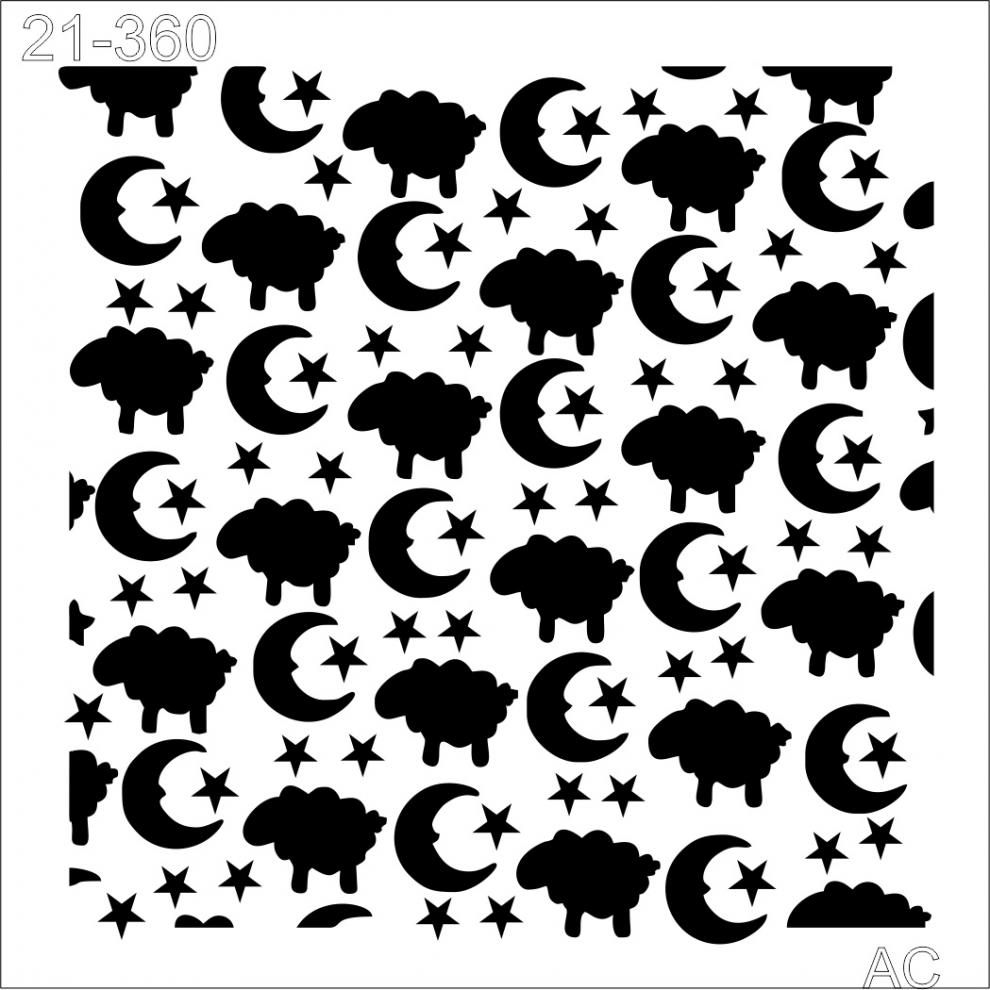 Stencil Estamparia  Ovelhinhas  21-360