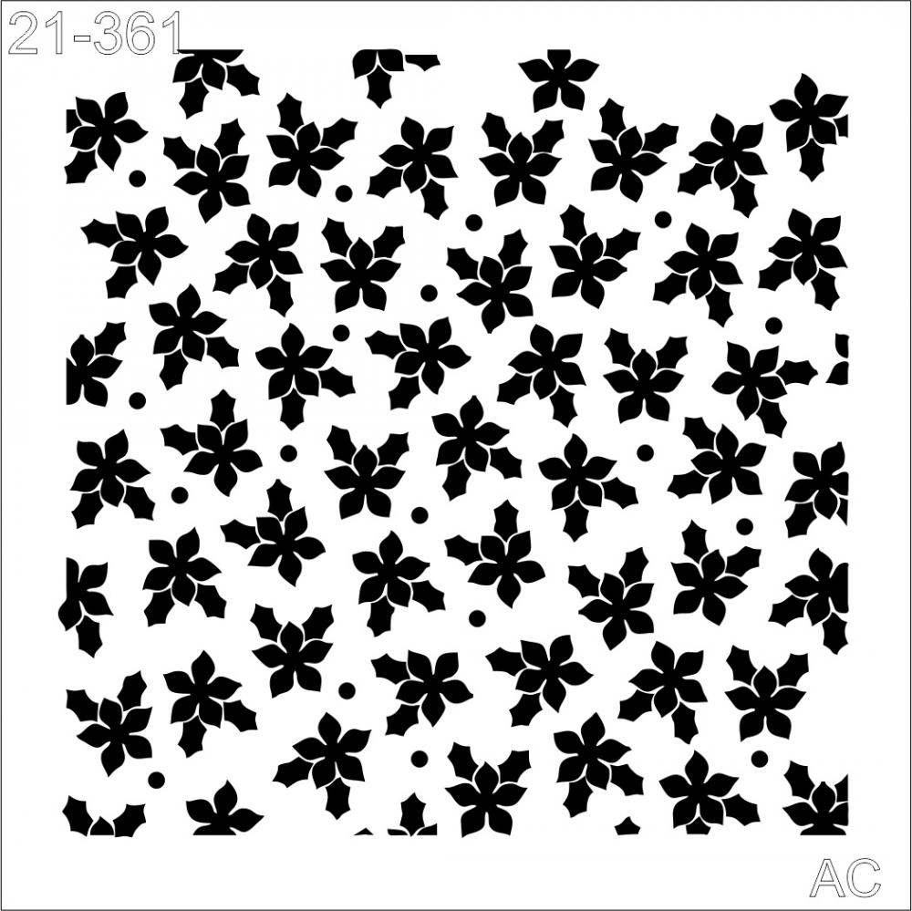 Stencil Estamparia Florzinhas 21-361