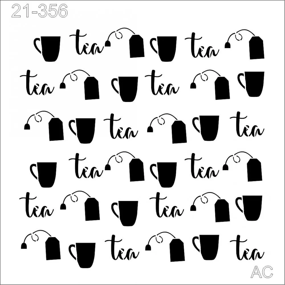 Stencil Estamparia Tea  -21-356
