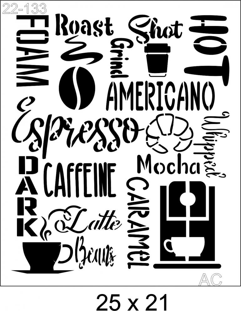 Stencil Café  Espresso...22-133