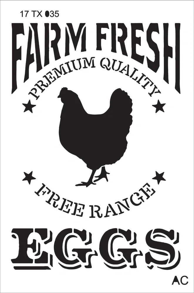 Stencil  Farm Fresh  17tx035