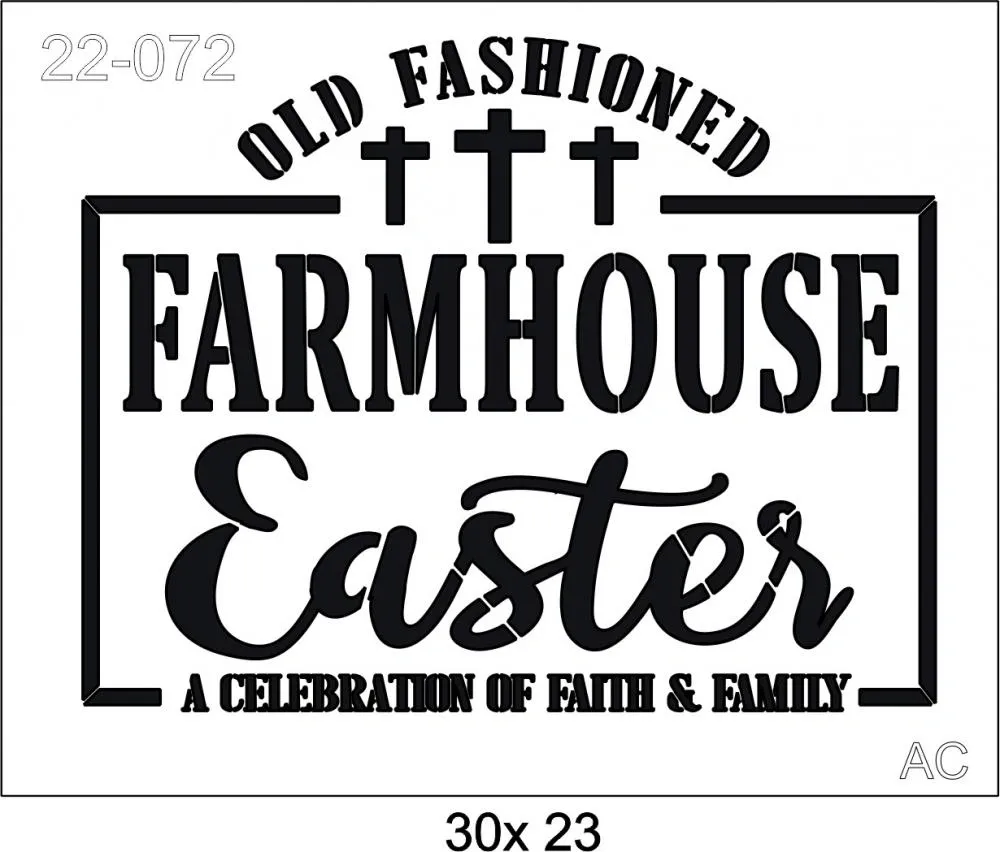Stencil Farmhouse  22-072