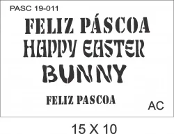 STENCIL Feliz Páscoa  19PASC011
