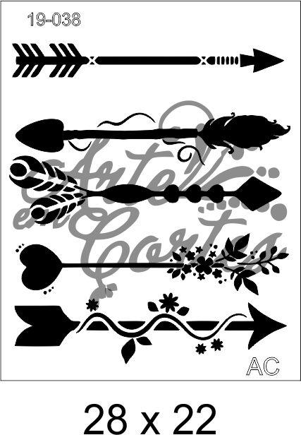 Stencil FLECHAS 19-038
