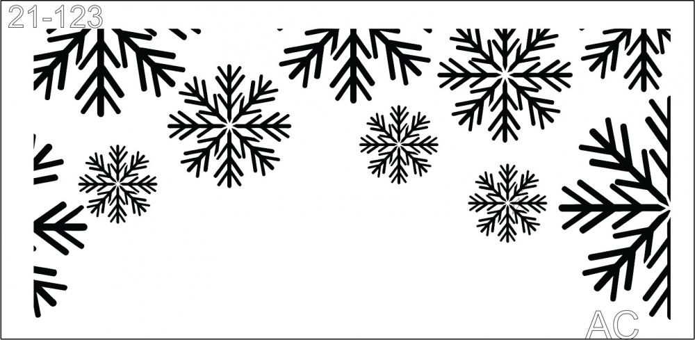 Stencil Flocos de Neve 21-123