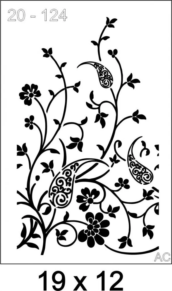 Stencil FLORAL 20-124
