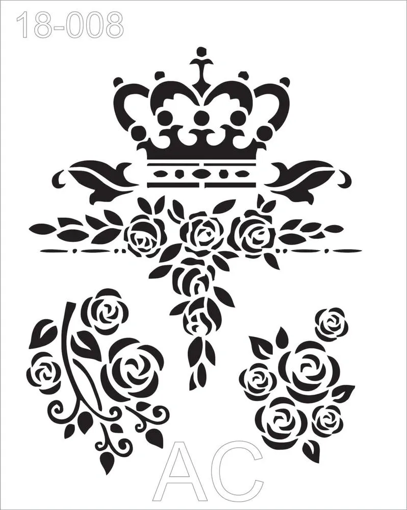 Stencil Flores    18-008