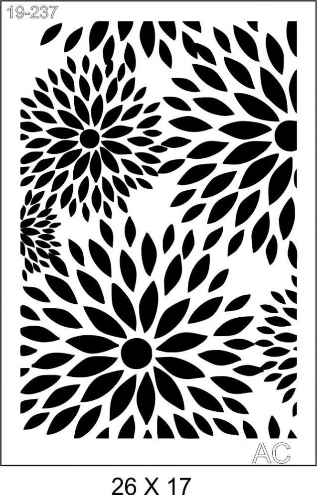 Stencil Flores   19-237