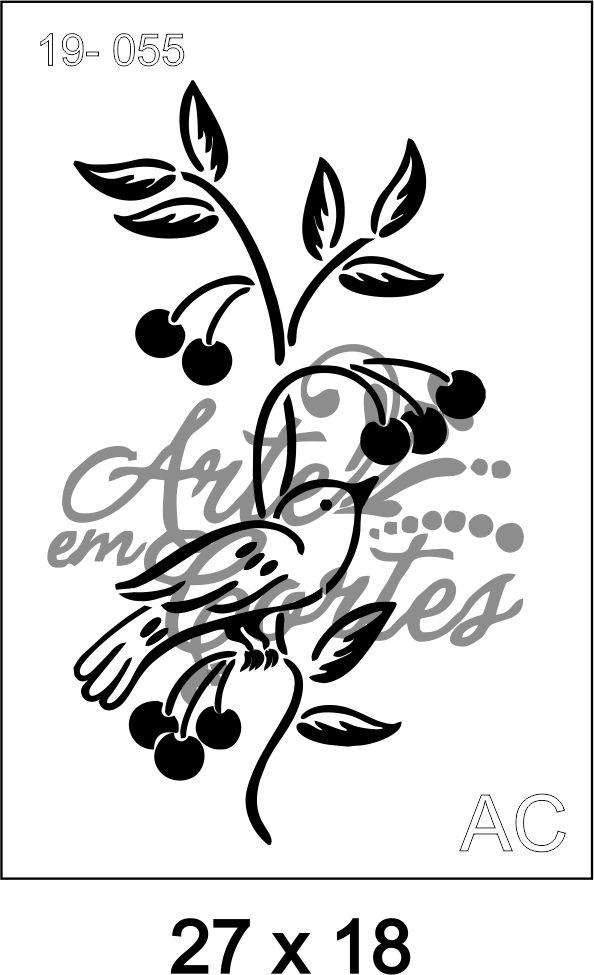 Stencil flores 19Fl055
