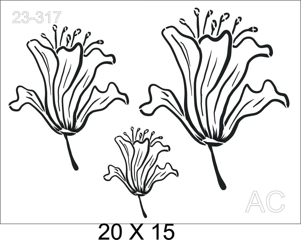 Stencil Flores  23-317