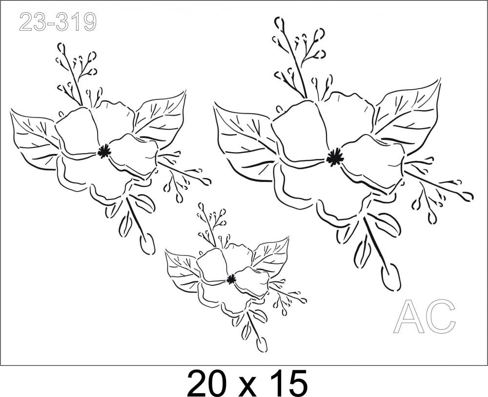 Stencil Flores  23-319