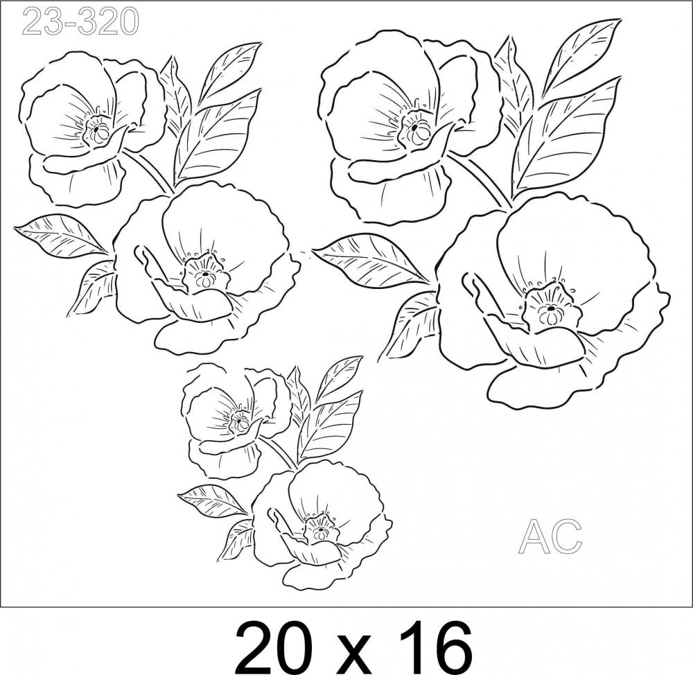 Stencil Flores  23-320
