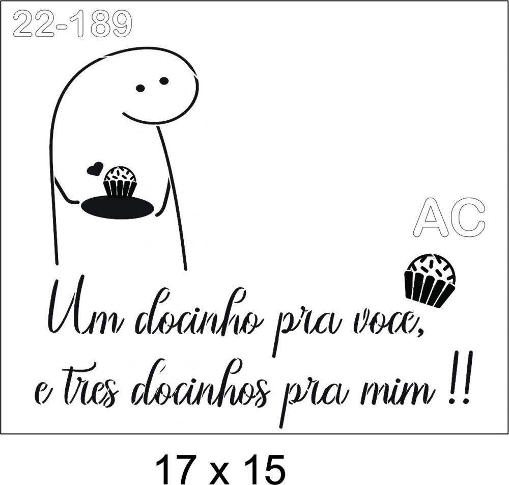 Stencil Flork   Um docinho ... 22-189