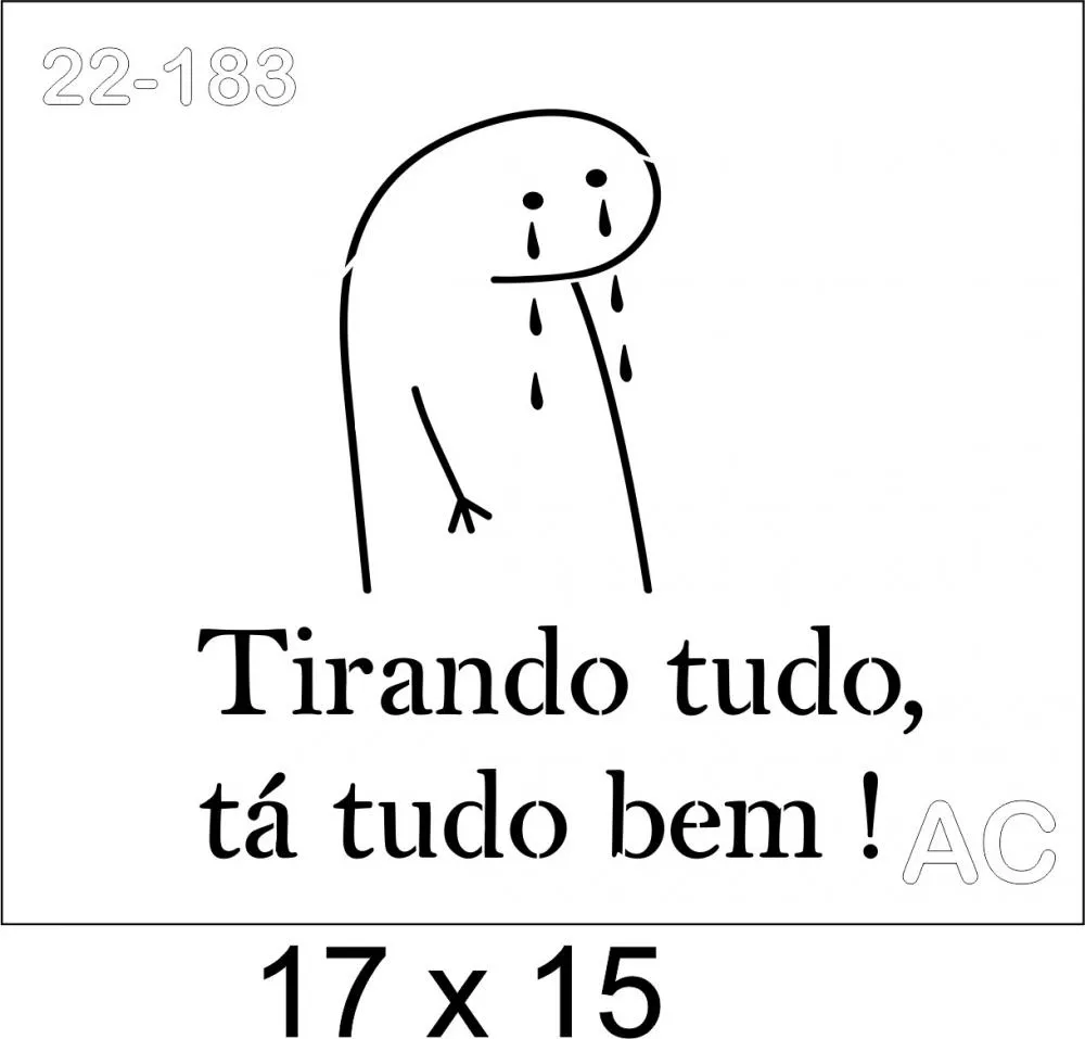 Stencil Flork  tirando tudo... 22-183