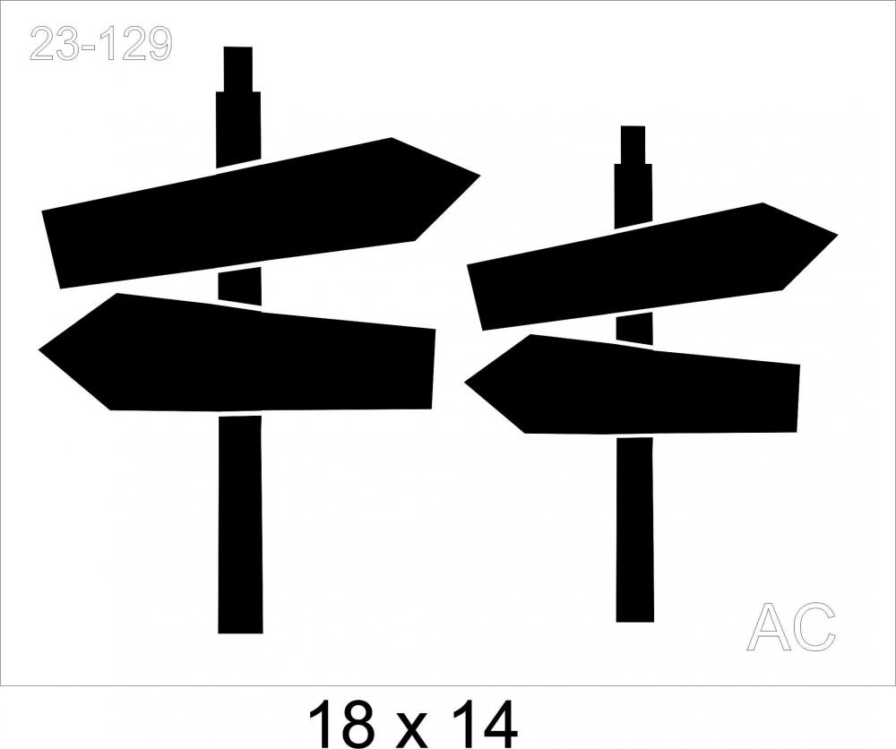 Stencil Placa de direção 23-129
