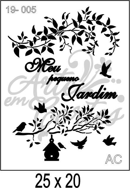 Stencil Meu Jardim     19-005