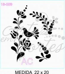 Stencil FOLHAS E RAMOs COD: 18-009