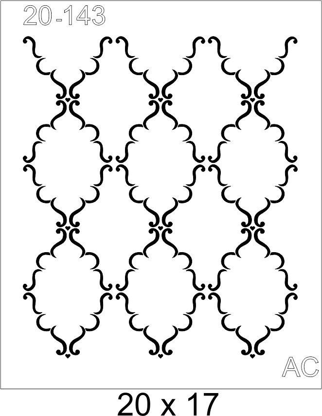 Stencil FUNDO ARABESCO  20-143