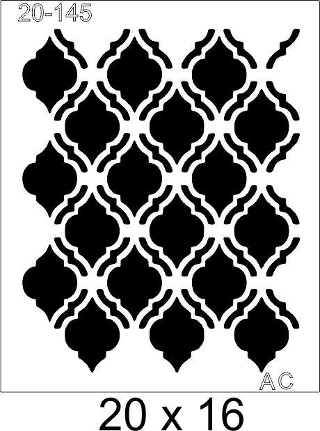 Stencil FUNDO ARABESCO  20-145