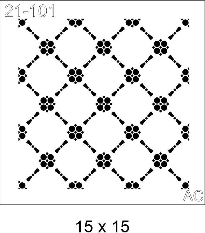 Stencil fundo arabescos  21-101