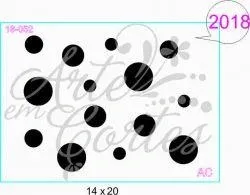 Stencil Fundo Bolinhas 18-052
