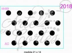 Stencil Fundo Bolinhas 18-053