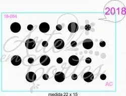 Stencil Fundo Bolinhas 18-054