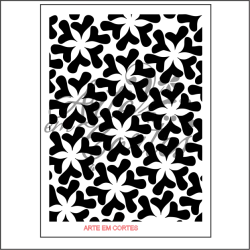 Stencil FUNDO FLORES COD: 16fd051