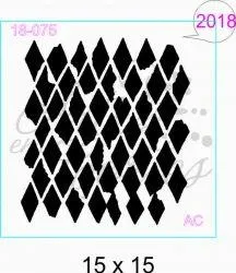 Stencil Fundo Losangos  18fd075