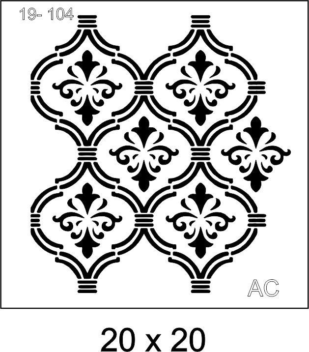 Stencil FUNDO TEM ARABESCO COD: 19fd104