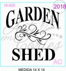 Stencil GARDEN SHED  18-020