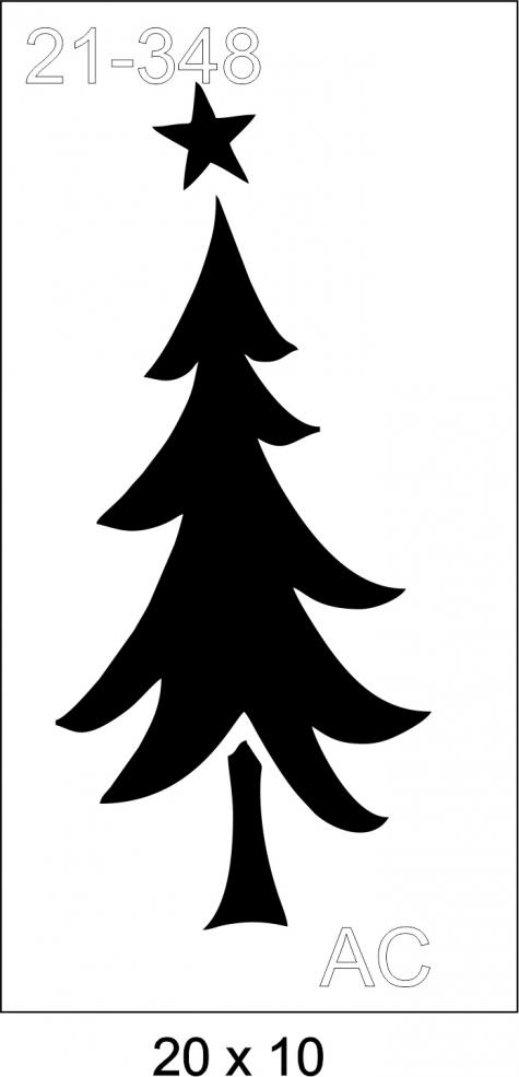 Stencil Arvore Natal 21-348