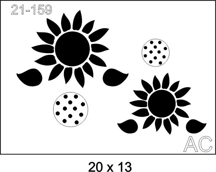Stencil Girassol 21-159
