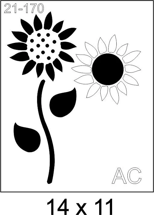Stencil Girassol 21-170