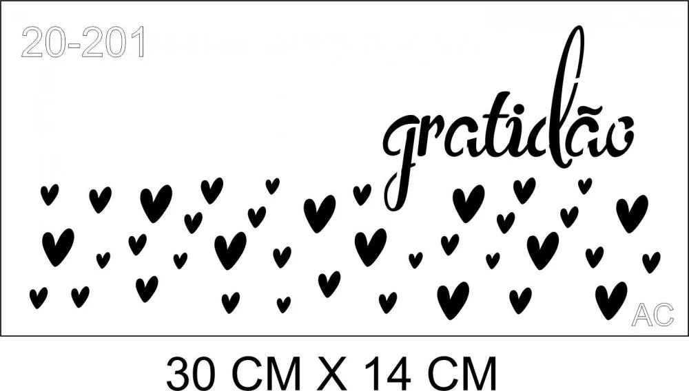 Stencil GRATIDÃO20-201