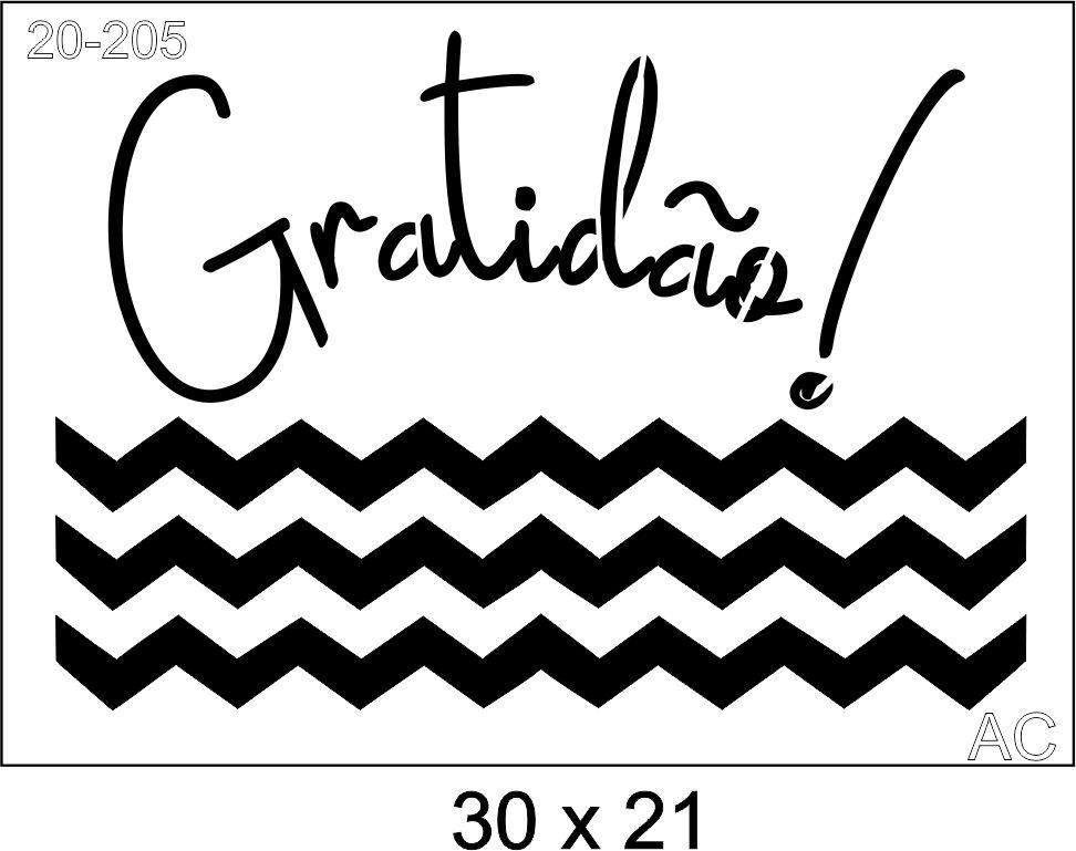 Stencil GRATIDÃO   20-205
