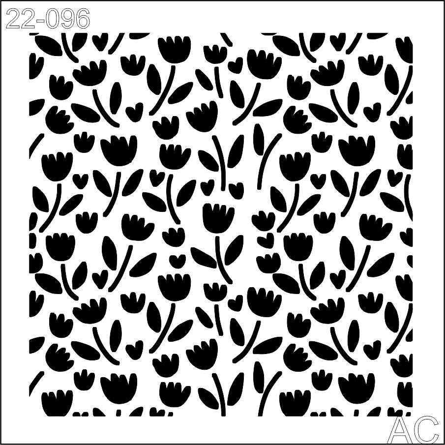 Stencil Tulipinhas 22-096
