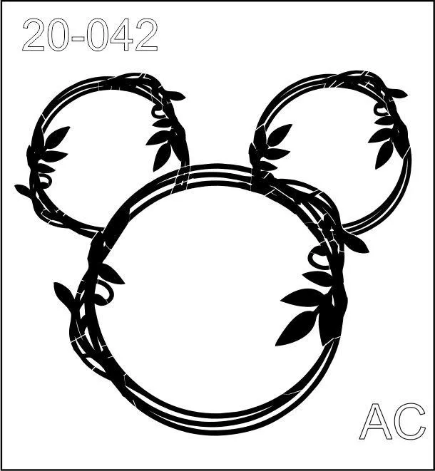 Stencil  guirlanda 20-042