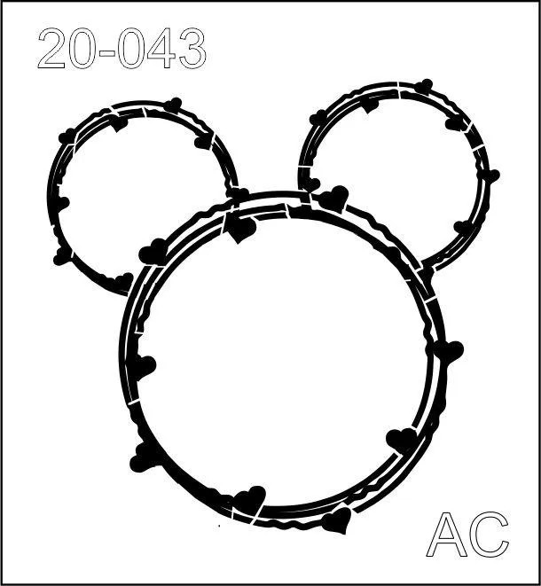 Stencil  guirlanda 20-043