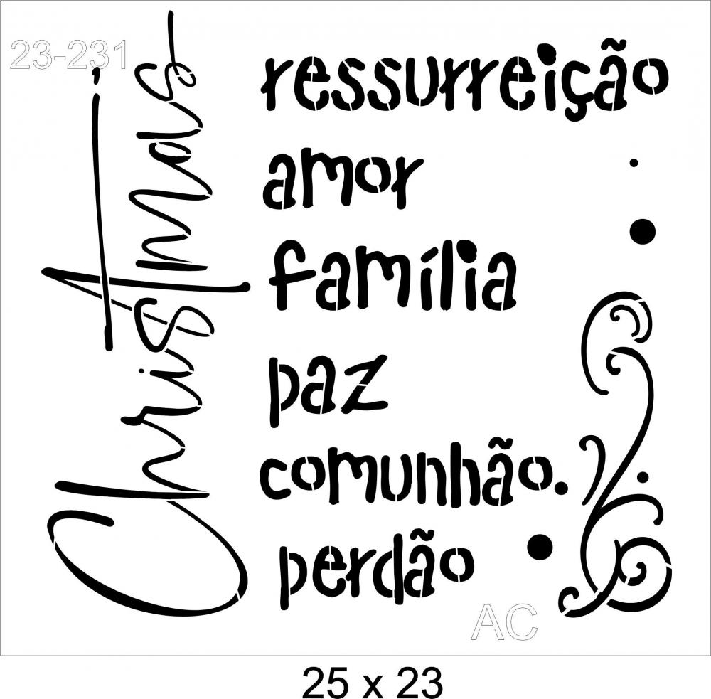 Stencil Christmas  23-231