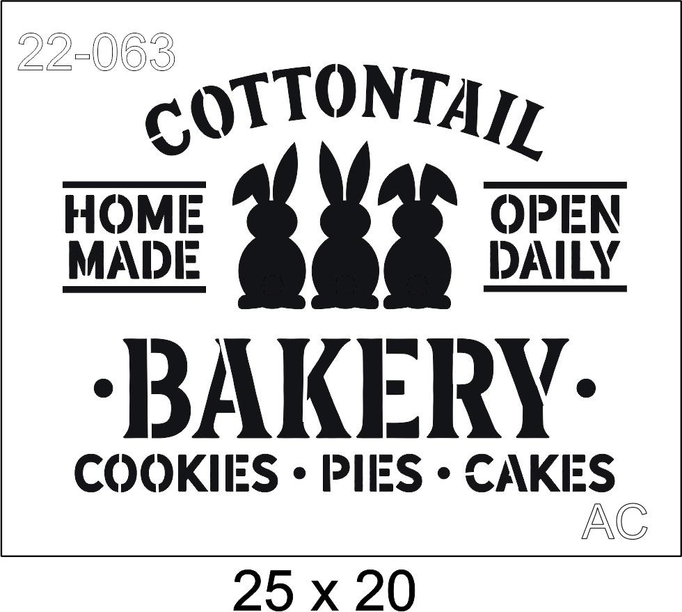 Stencil  Cottontail( COELHO/COELHA)  22-063