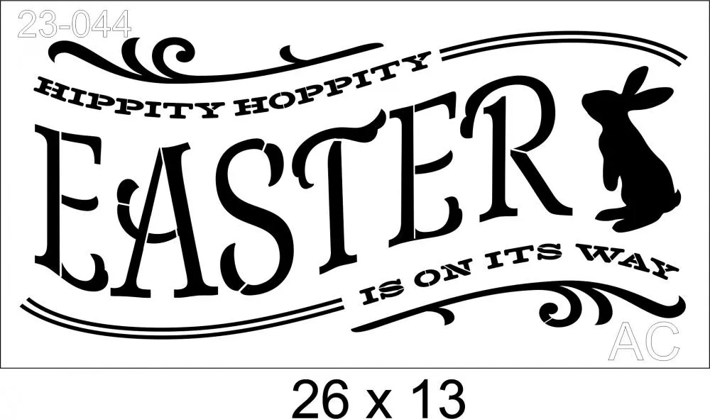 Stencil Happy Easter Ref: 23-043