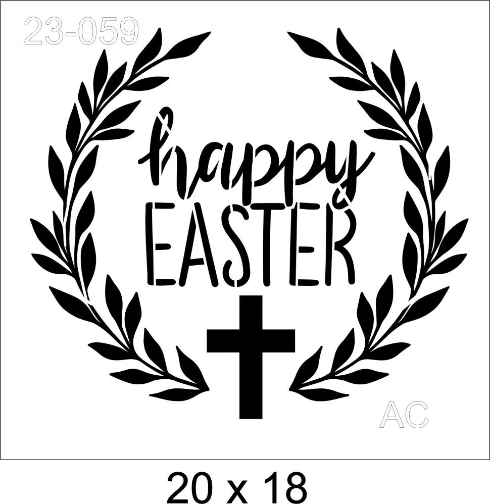 Stencil Happy Easter Ref: 23-059
