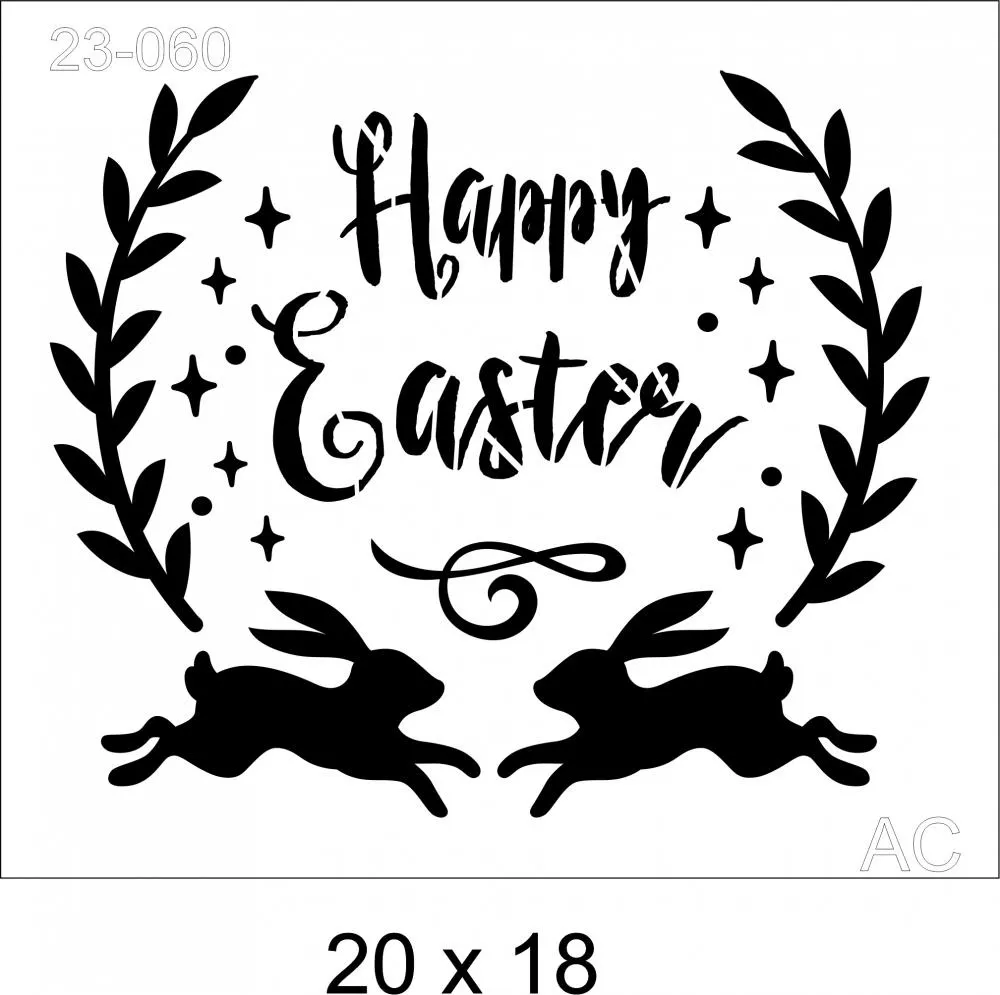 Stencil Happy Easter Ref: 23-060