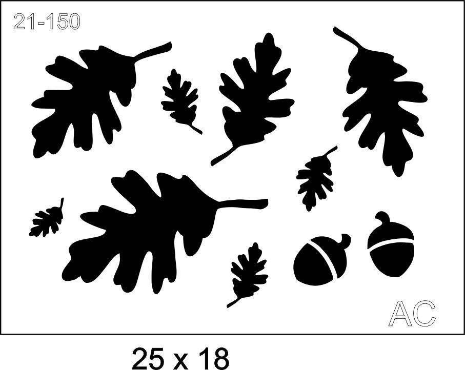 Stencil Folhas de Outono  21-150
