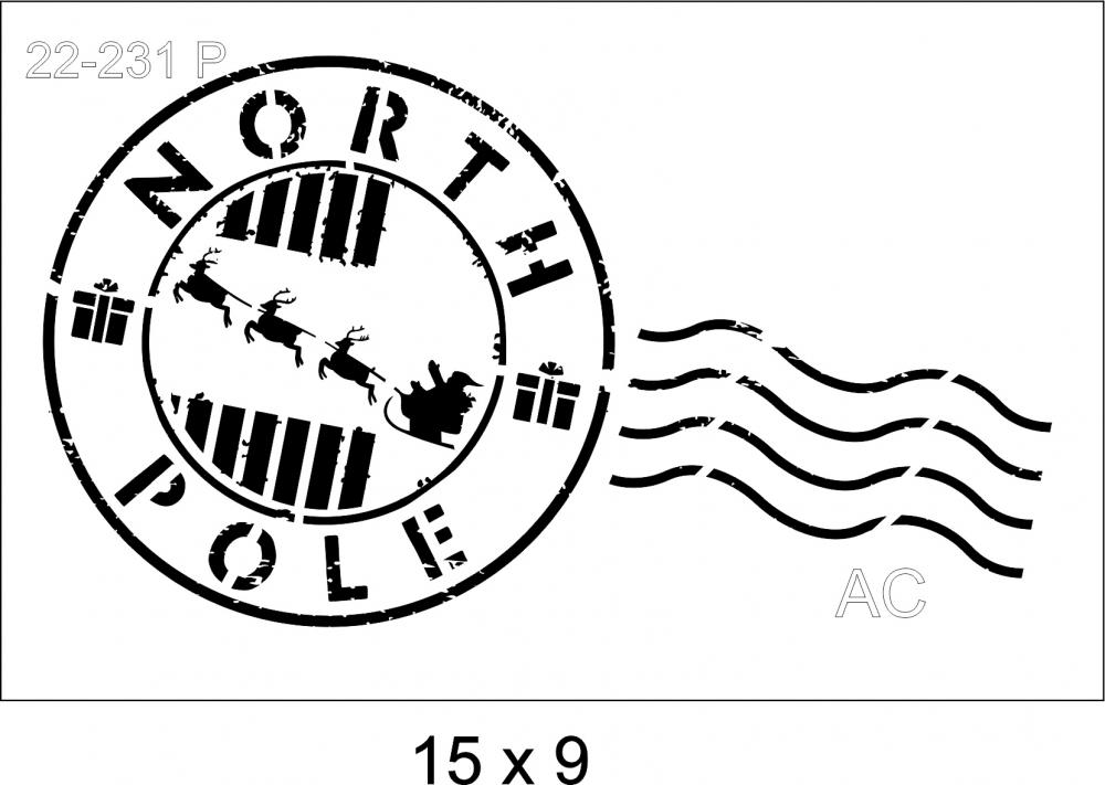 Stencil Selo Polo Norte  22-231