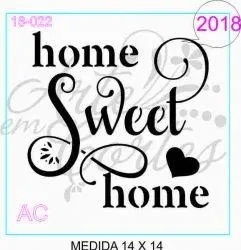 Stencil HOME SWEET HOME  18-022