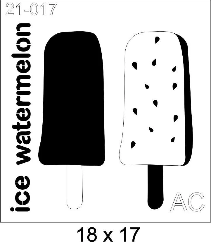 Stencil  Ice Watermelon 21-017