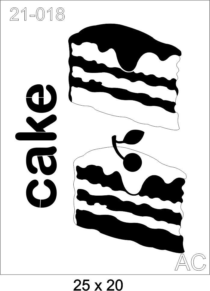 Stencil  CAKE     21-018